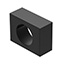 KEYLOCK FRONT BEZEL BLACK 15,3X2